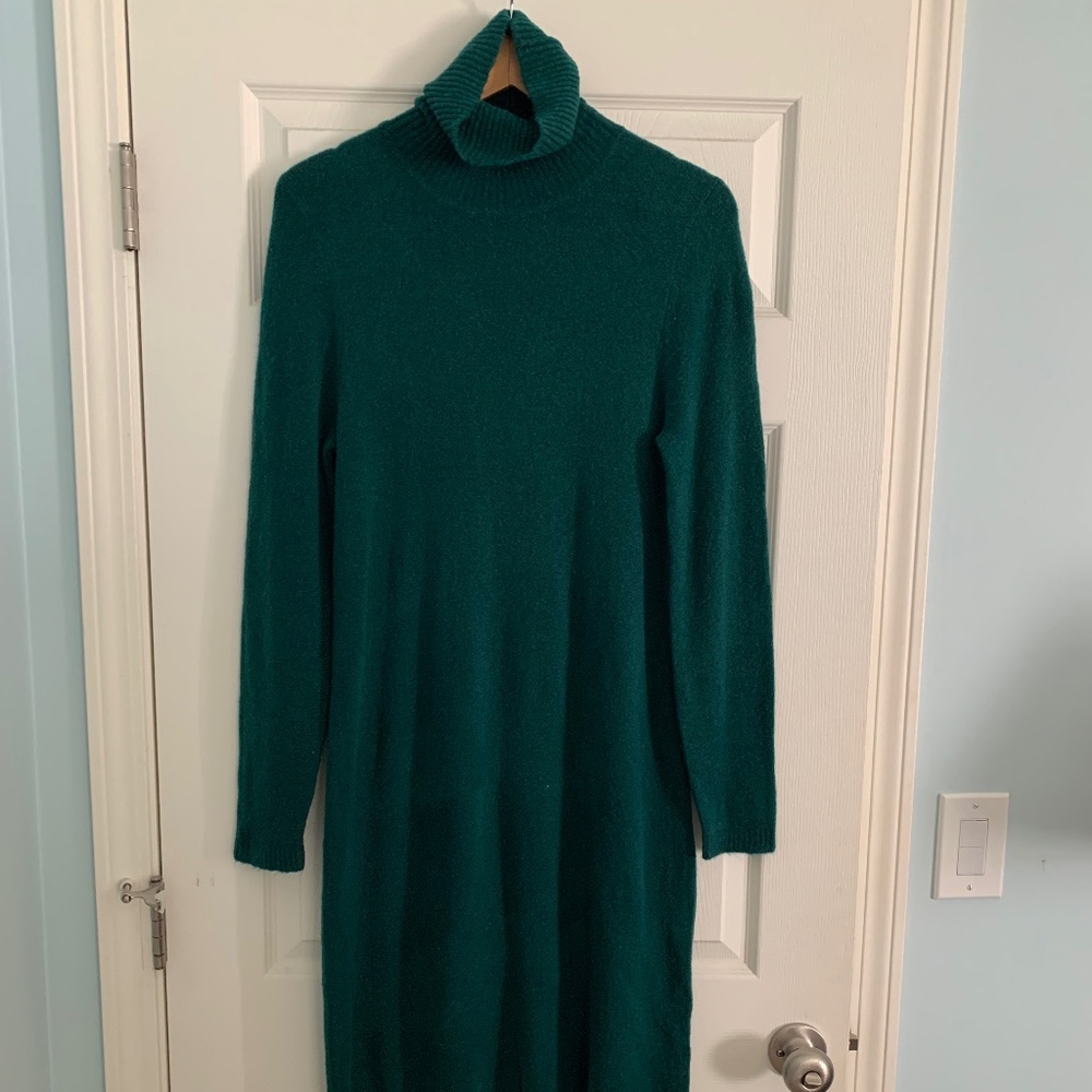 Jcrew Long Sleeve Turtle Neck Sweater Dress - Picture 4 of 10